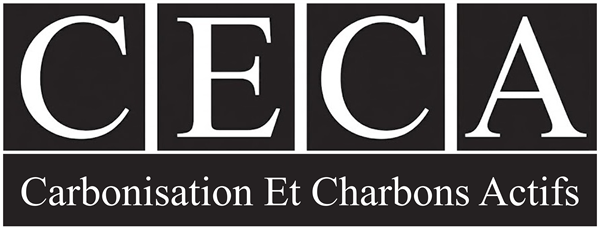 CECA — Carbonisation Et Charbons Actifs original 1970 logo mark